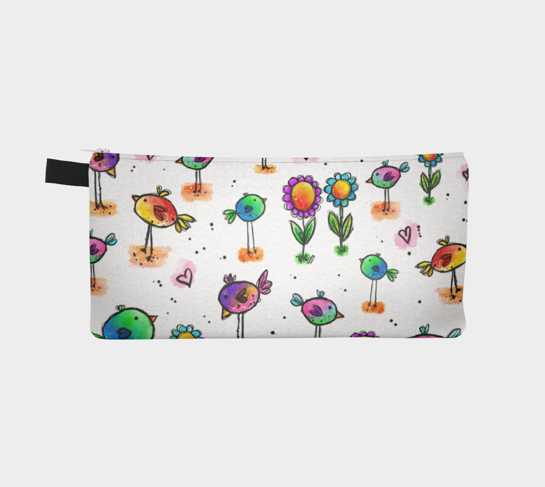 Pencil Case - Doodle Birds
