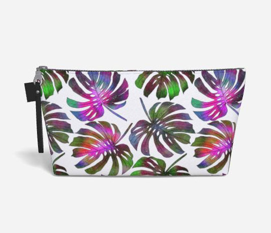 Small Makeup Bag - Monstera Magic